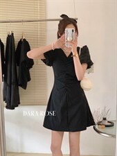 怒推新款！法式简约公主系列蕾丝袖拼接连衣裙！质感好！ML，女装连衣裙，DARA ROSE