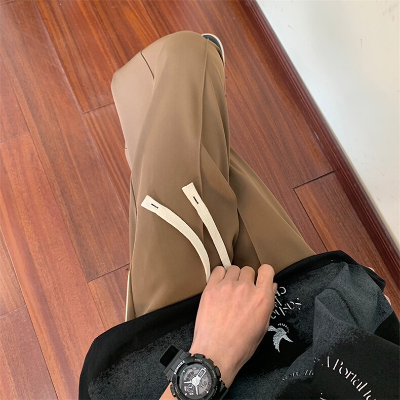 休闲裤男夏季新款冰丝坠感西裤XK10*P40控68，男装西裤，星座227-2