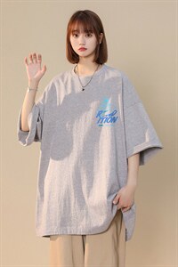 中性 夏季美式潮宽松印花情侣百搭短袖T恤 T1020 P25控38图片