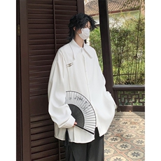 【现货】CS7110-P58控78大码新中式风重磅高品质衬衫，男装衬衫，电商D232