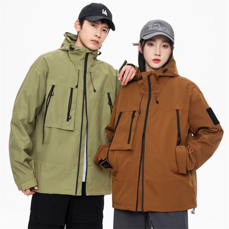 无影墙连帽冲锋衣情侣外套防风防水登山服夹克男JH-JK91-P43,男装夹克,星座717