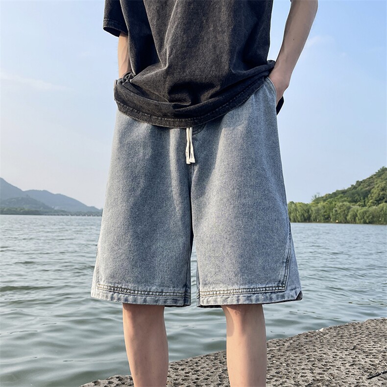 夏季新款水洗牛仔短裤A450特P40控58,男装牛仔裤,电商A309