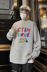 华夫格！华夫格上衣男圆领华夫格卫衣男大码长袖t恤男HY249-特P23，男装T恤，电商B367