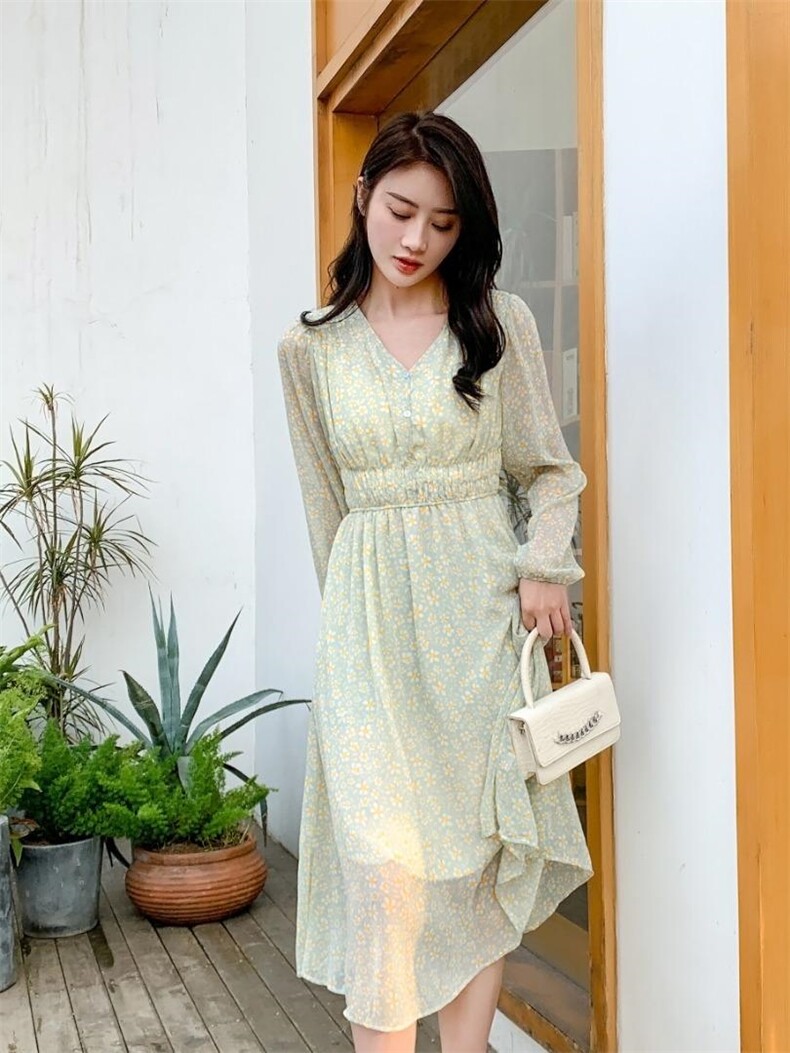 现货：碎花连衣裙，女装连衣裙，蕾曼拉