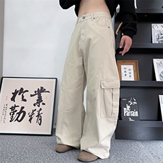 CK11/P88控118秋季中性风美式复古松弛百搭显腿长弯刀工装裤绿首，男装工装外套，星座305B-1