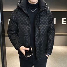 男休闲连帽羽绒服花纹面料面包服A329-TL8566-P205，男装羽绒服，电商A329