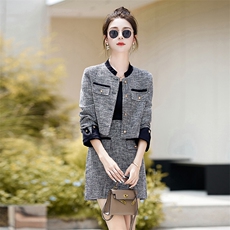 时尚小香风套装女2025年秋季新品气质百搭小个子两件套裙，女装套装/套裙，采品优优