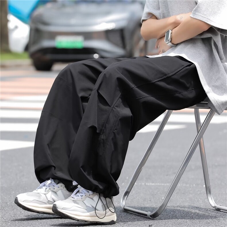 伞兵降落工装裤子男士夏季宽松直筒阔腿冲锋运动长裤PK122-P40,男装工装外套,星座1008