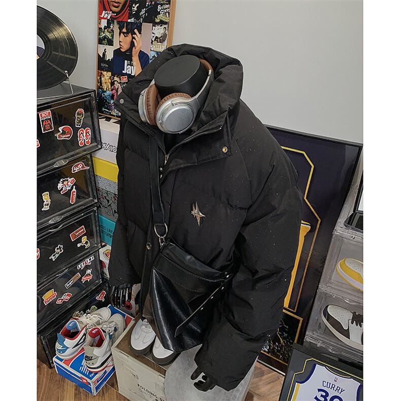 405A美式高街个性金属设计印花满天星棉服MY24912-特批85控158,男装棉衣,星座405A