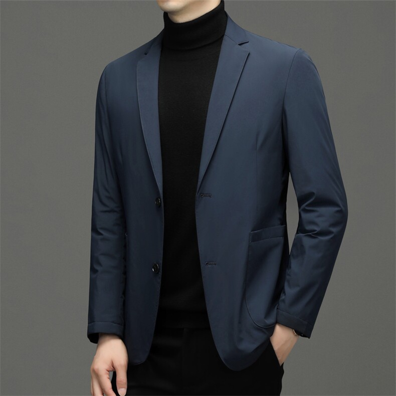 CDY7719钱塘2020-2中年男士时尚休闲羽绒西服外套量大价优P240,男装羽绒服,钱塘207-2