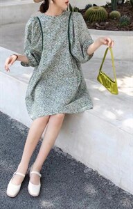 碎花连衣裙，女装连衣裙，简单小珍