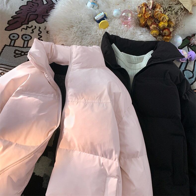 90羽绒服冬季加厚保暖立领短款宽松白鸭绒外套 A436-0021-P180图片