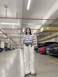夏季新款条纹半袖图片