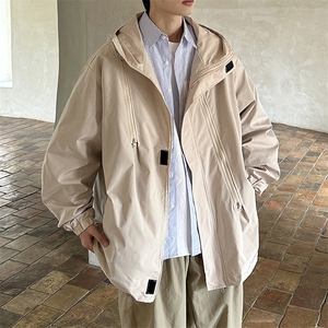 港风美式vibe潮流宽松连帽冲锋衣夹克男潮 XZ213-JK6601-P65控88图片