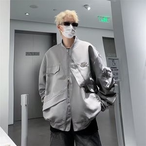 美式复古棒球服外套春秋2024新款潮牌运动W7008-P60图片
