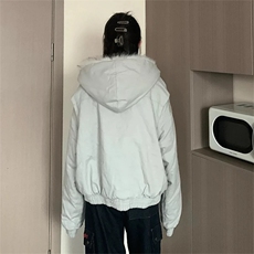 有货美式座山雕毛领连帽棉服棉衣男女冬季加厚ins外套LZ799-P117，男装棉衣，星座1008