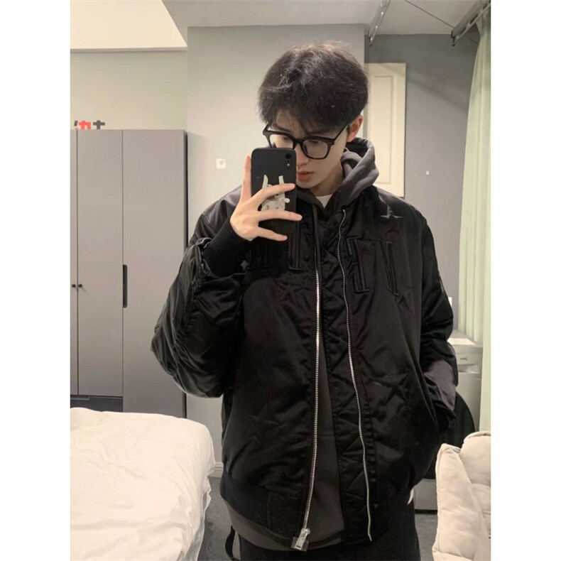 706-1-LYM005-P145现货重工刺绣美式潮牌痞帅棉衣休闲加厚外套,男装棉衣,星座706-1