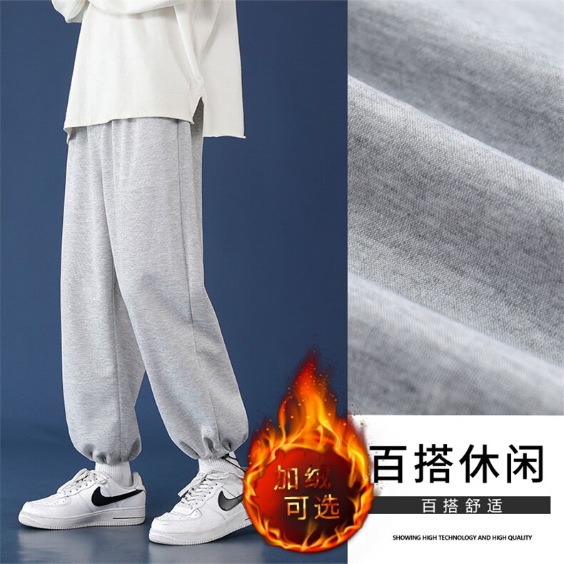 2023秋冬舒适港风休闲百搭卫裤 WK01-1特批23-加绒特批30图片