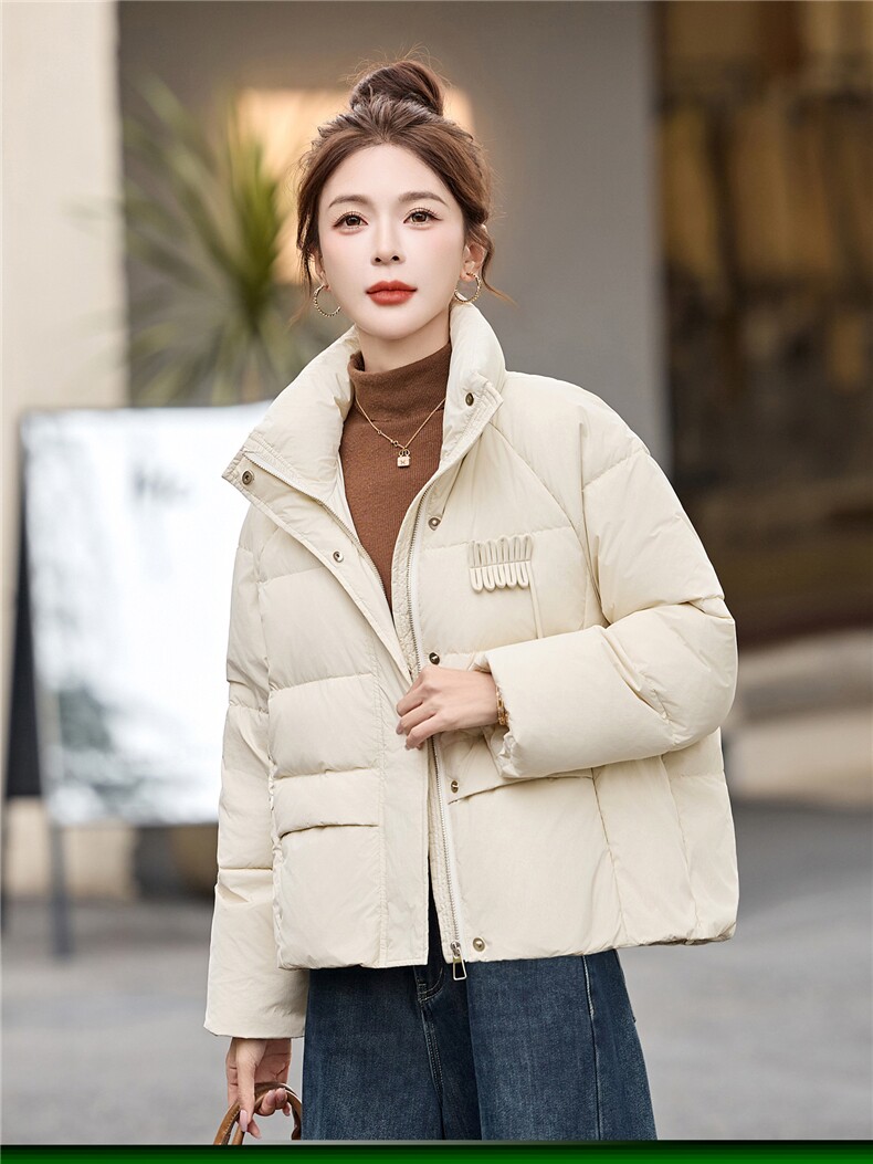 冬季90白鸭绒羽绒服保暖厚款韩版网红通勤简约羽绒服外套,女装羽绒服,姿衣坊