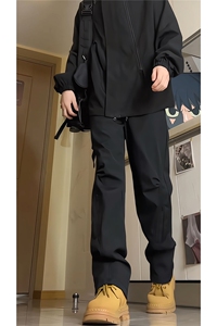春秋季高个子冲锋裤男户外登山裤子115CM直筒美式188工装KZ019P50图片