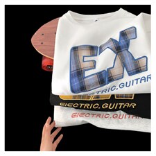 四季星座212A-T2588特30控58新款炫彩重工刺圆领中性T恤，男装T恤，星座212A（原A324）