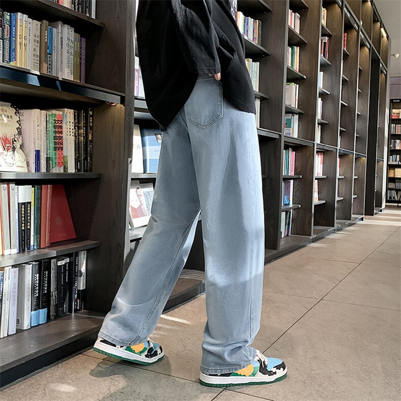 牛仔裤男宽松直筒裤K725P45,男装牛仔裤,星座1116-2