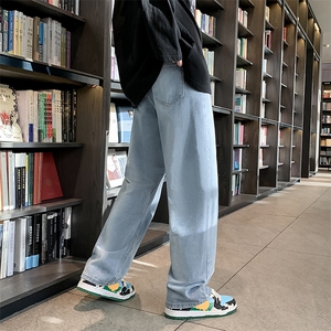 牛仔裤男宽松直筒裤K725P45图片