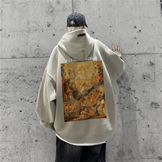 供抖音丶重磅高品棉350克排扣连帽圣母卫衣LW6061-特p58控78，男装卫衣，星座508（原C305）