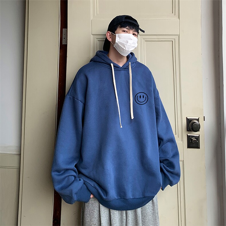 纯棉连帽卫衣男大码运动帽衫宽松薄WY2224-P35加绒款-P40,男装卫衣,电商A040