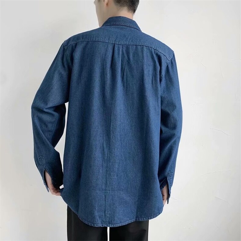 春秋季牛仔夹克韩版潮流工装长袖衬衣宽松港风休闲外套CS29-P45,男装夹克,星座1008