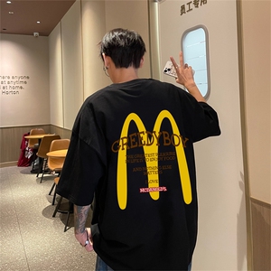 220g纯棉美式夏季短袖t恤男DT424-特批19图片
