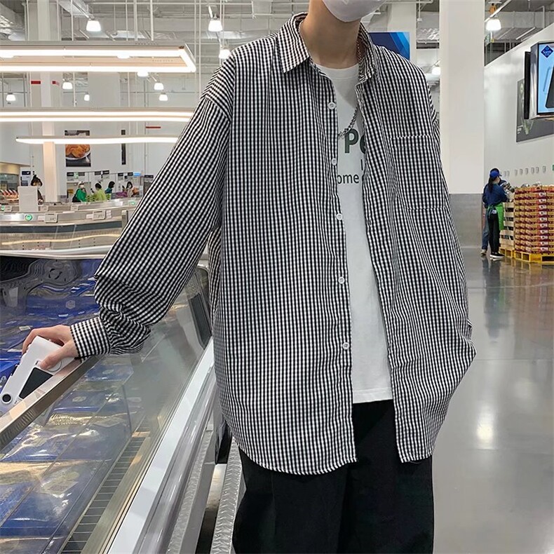 长袖衬衫男港风日系春季韩版潮流帅气衬衣C9641P26,男装衬衫,星座1116-2