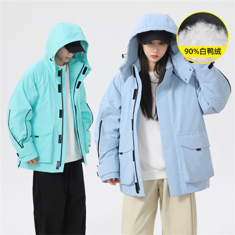 5972-P268新标90绒石墨烯工装情侣羽绒服外套,男装羽绒服,星座109-1