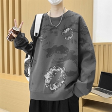 大码秋冬潮流印花卫衣男宽松休闲W9917，男装卫衣，星座1107-1
