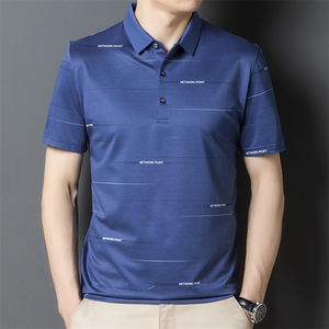 POLO衫男上衣半袖男装冰丝T恤潮牌休闲翻领爸爸短袖男BL706-P60图片