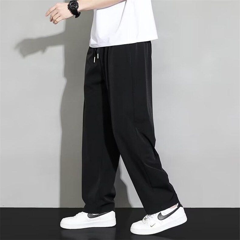 5XL大码现货夏季阔腿裤男冰丝垂感防晒裤空调裤子男冰丝裤K30-P13,男装防晒衣,星座1816-2（原1210–2）