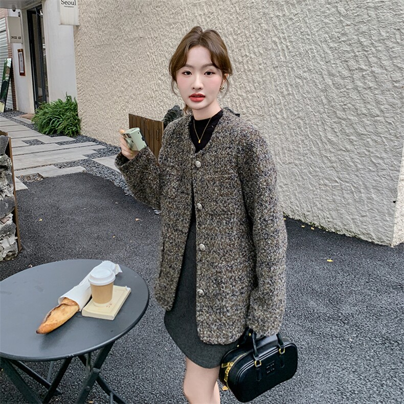2024年冬季新款小香风外套女0157,女装短外套,浙宝069