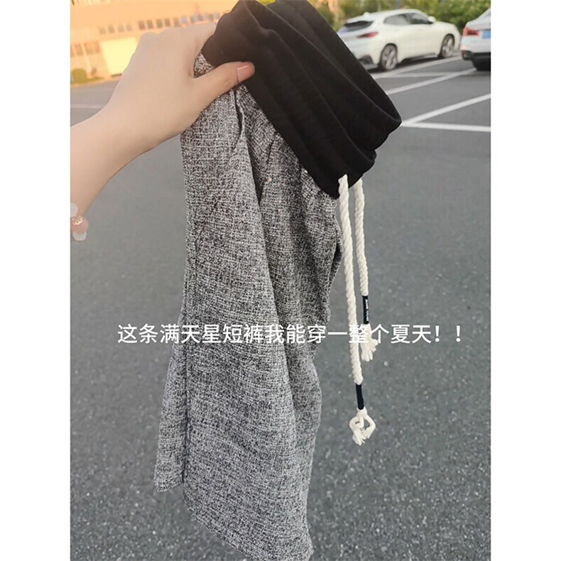 男女同款满天星冰丝速干休闲短裤百搭垂感宽松五分裤子DK160-P28,男装牛仔裤,电商A178