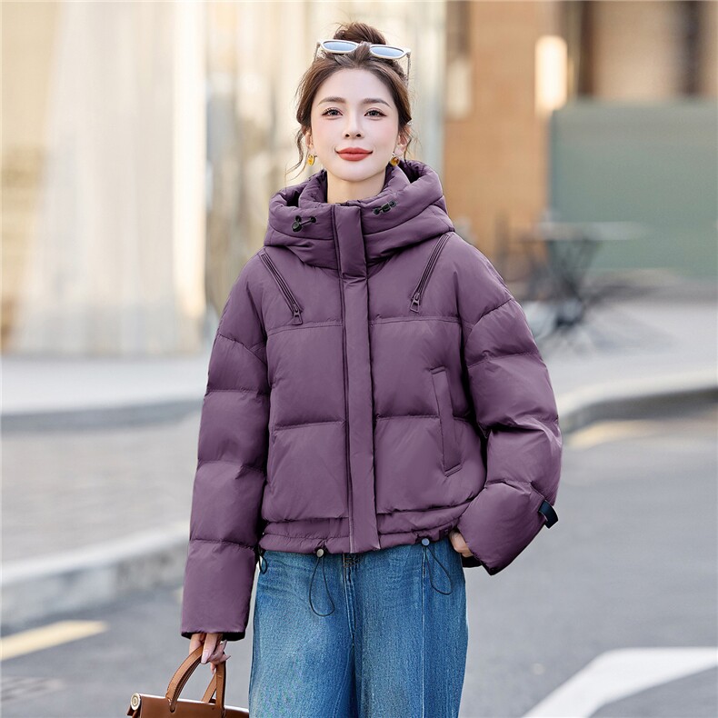 新款冬季连帽羽绒服2025年冬季时尚潮流,女装羽绒服,鑫鑫美