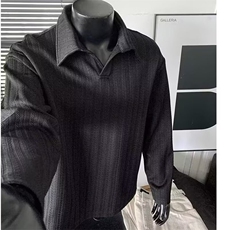 美式POLO衫翻领卫衣男士2025春季新款潮牌休闲长袖上衣服，男装Polo衫，星座715-4