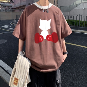量大优供抖音视频 支持得物品质配合二开 美式三条杠短袖t恤ZD175图片