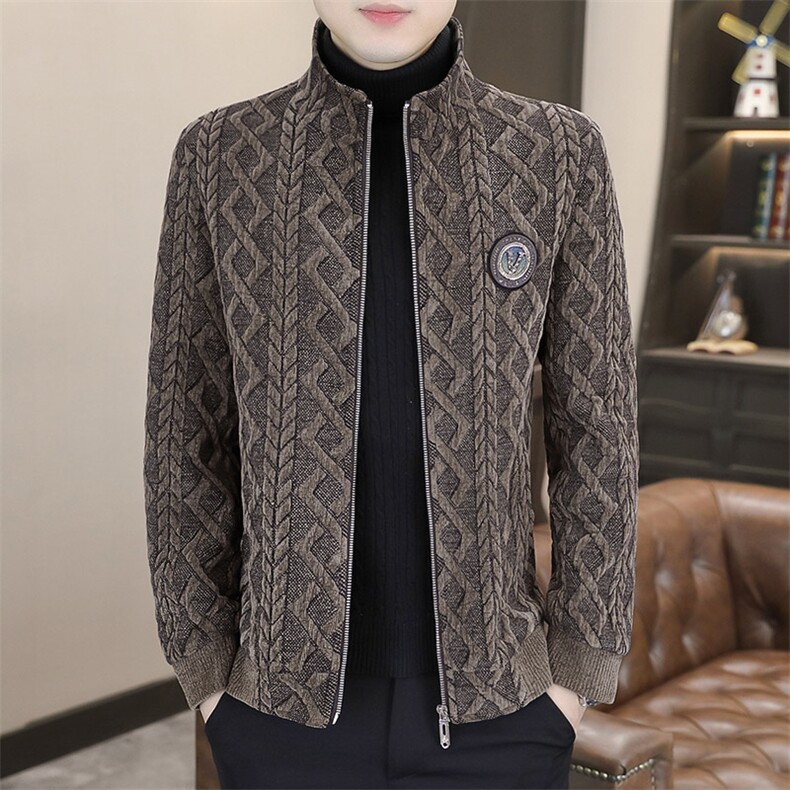 新品秋冬休闲加棉夹克百搭男装上衣23001-P145，男装夹克，星座613B