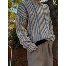 慵懒气质流行长袖毛衣原宿文艺新款百搭简约7069-55，男装针织衫/毛衣，星座1109-4