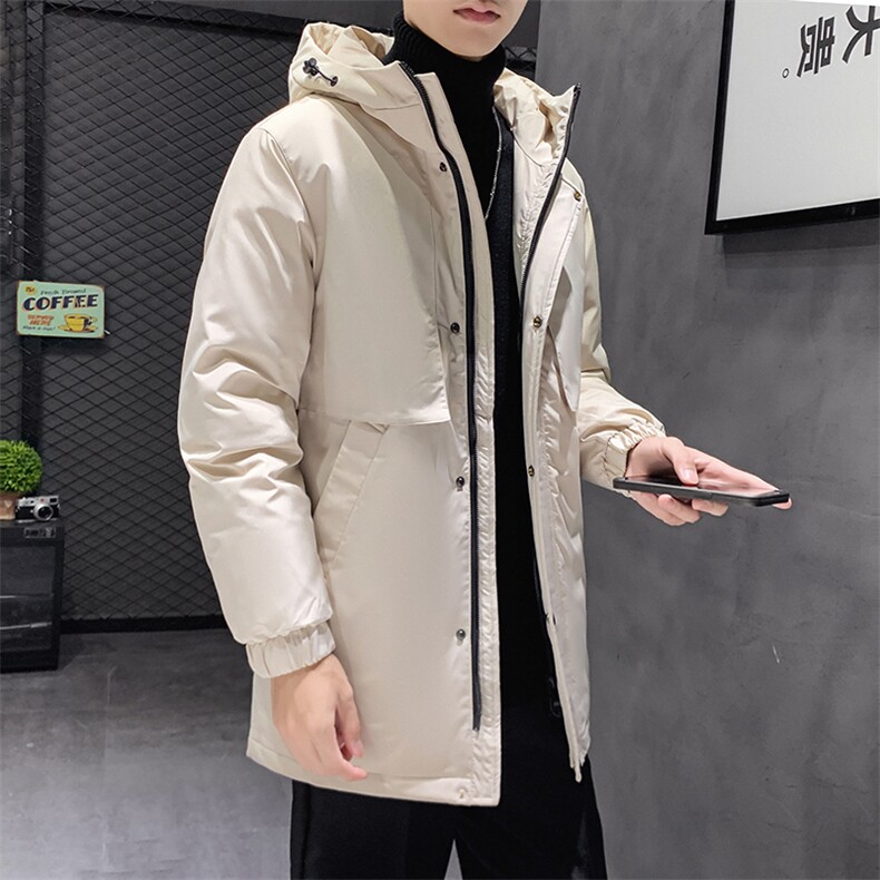 有版权主推款中长款连帽纯色风衣夹克外套学生团体班服羽绒服,男装羽绒服,星座301D-5(原星座1415）
