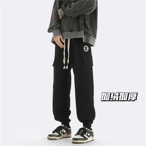 23咖啡色新款高品质欧棉绒加绒加厚保暖棉裤A316-1-K1204P70控89图片