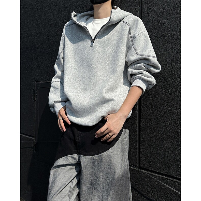 现货~420克高品质缉明线设计连帽卫衣外套WY978P78,女装短外套,星座908