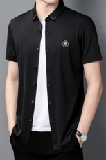 Z22103夏季青年2022男式薄款短袖无痕衬衣修身休闲透气衬衫P70，男装衬衫，电商B360