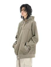 美式潮牌机能风金属感连帽卫衣男女小众设计感宽松上衣7003-p60，男装卫衣，星座911-3