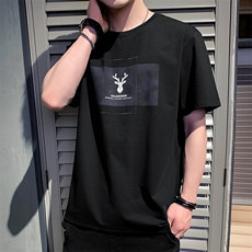 抖音直播得物9019-P45男士短袖t恤夏季新款潮流潮牌纯棉白色半袖，男装Polo衫，电商D310B