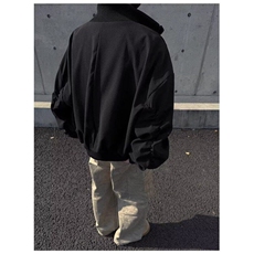 潮青少年美式高街工装飞行员外套男廓形短款棒球服立领夹克外套，男装夹克，星座506A